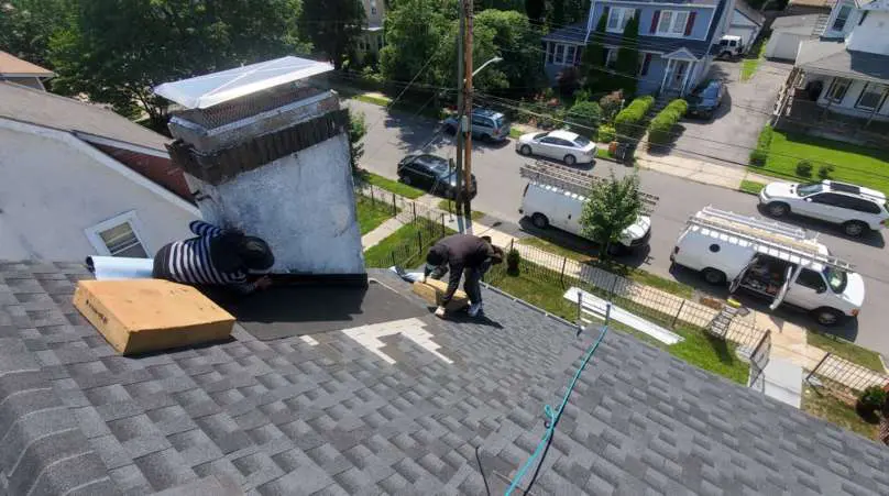 Chimney Flashing Installation Service Project Shot 1