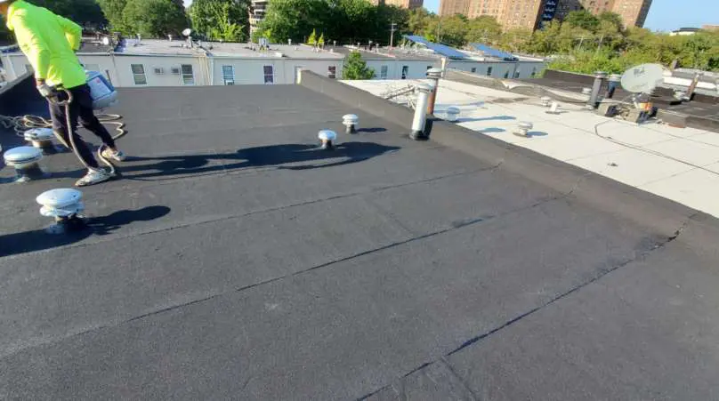 Existing Flat Roof Repair Service the Bronx Project Shot 2