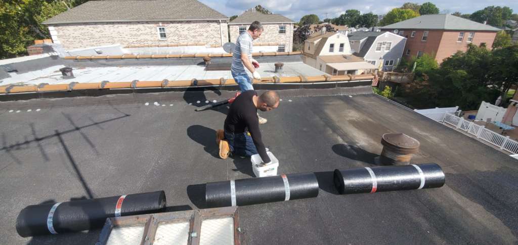 Installed a New Layer Over the Existing Flat Roof Project Shot 3