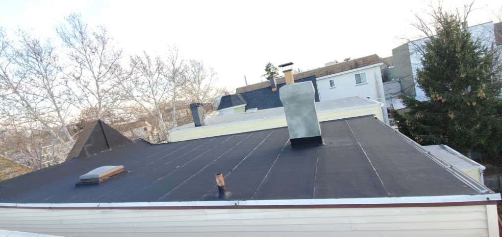 Chimney & Flat Roof Installation the Bronx Project Shot 6