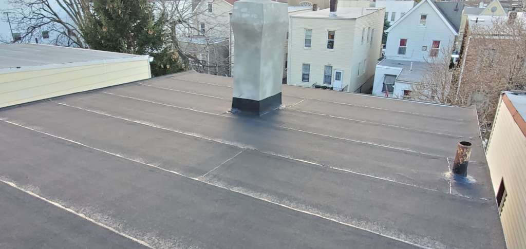 Chimney & Flat Roof Installation the Bronx Project Shot 7