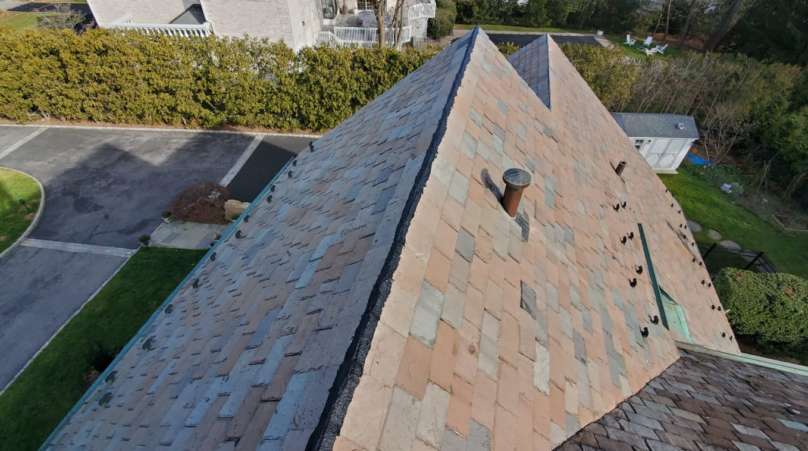 Slate Roof Repair in Scarsdale Project Shot 1