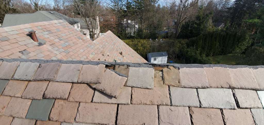 Slate Roof Repair in Scarsdale Project Shot 2