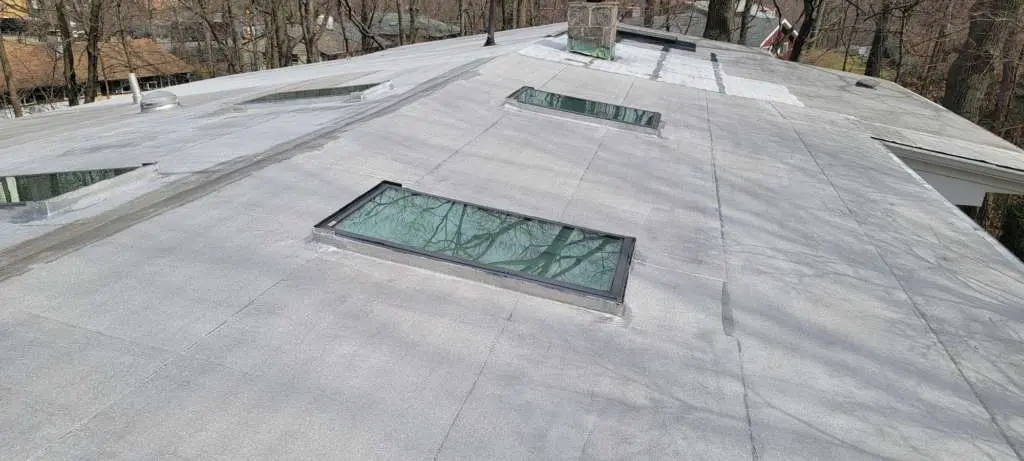 Flat Roof Aluminum Painting in the Bronx Project Shot 1