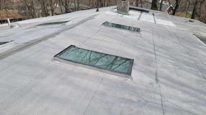 Flat Roof Aluminum Painting in the Bronx Project Shot 1