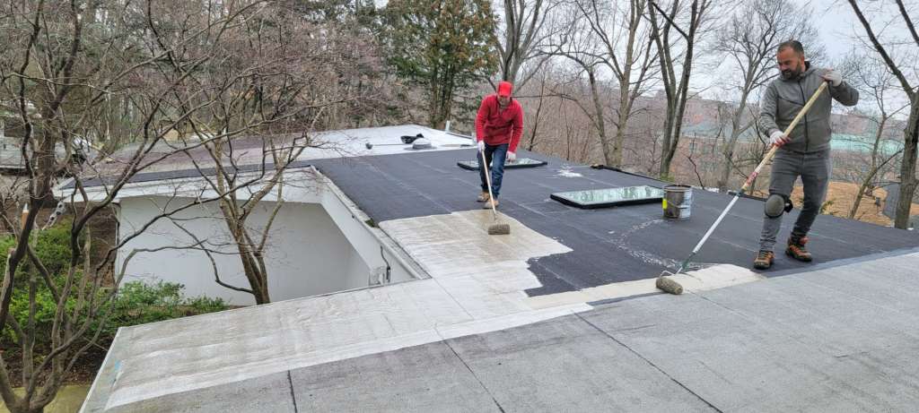 Flat Roof Aluminum Painting in the Bronx Project Shot 3