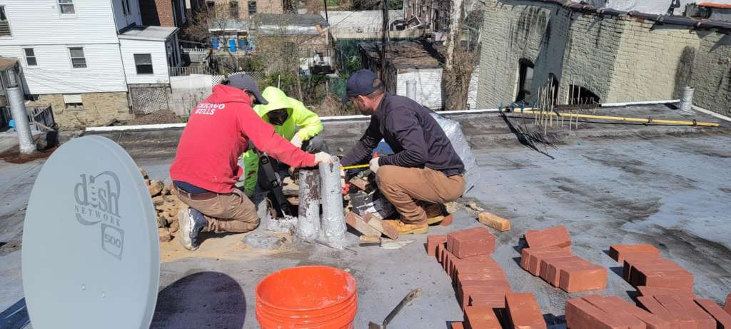 Chimney Rebuilding Service in the Bronx Project Shot 1