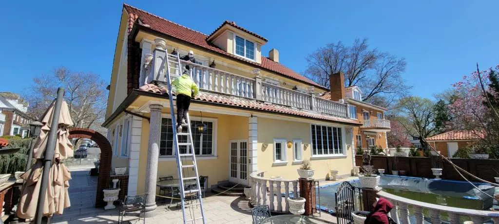 Gutter Repair and Spanish Tile Roofing Project Shot 6