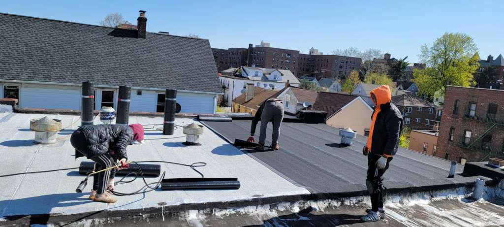 Existing Flat Roof Reparation Service in the Bronx Project Shot 3