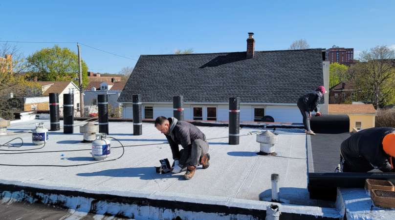 Existing Flat Roof Reparation Service in the Bronx Project Shot 6