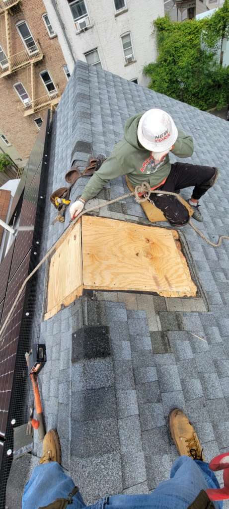 Damaged Shingle Roof Repair in the Bronx Project Shot 4