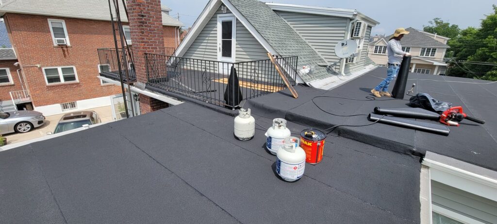 Existing Flat Roof Reparation in the Bronx Project Shot 3