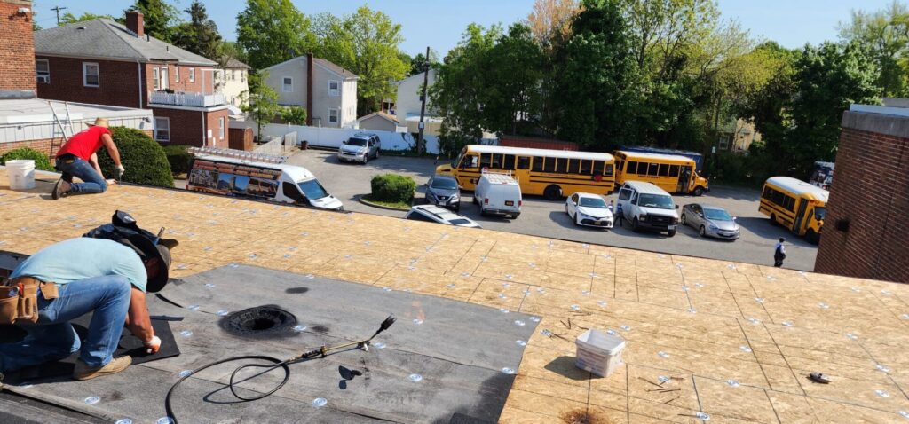 Flat Roof Replacement on Long Island School Project Shot 10