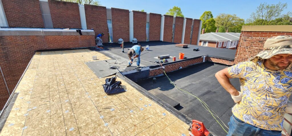 Flat Roof Replacement on Long Island School Project Shot 2