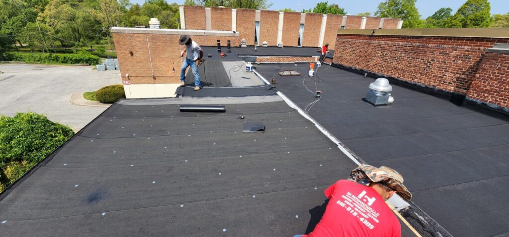 Flat Roof Replacement on Long Island School Project Shot 5