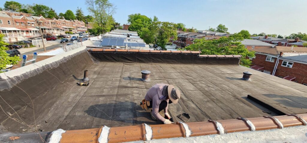 Flat Roof Replacement Professional Service Project Shot 1