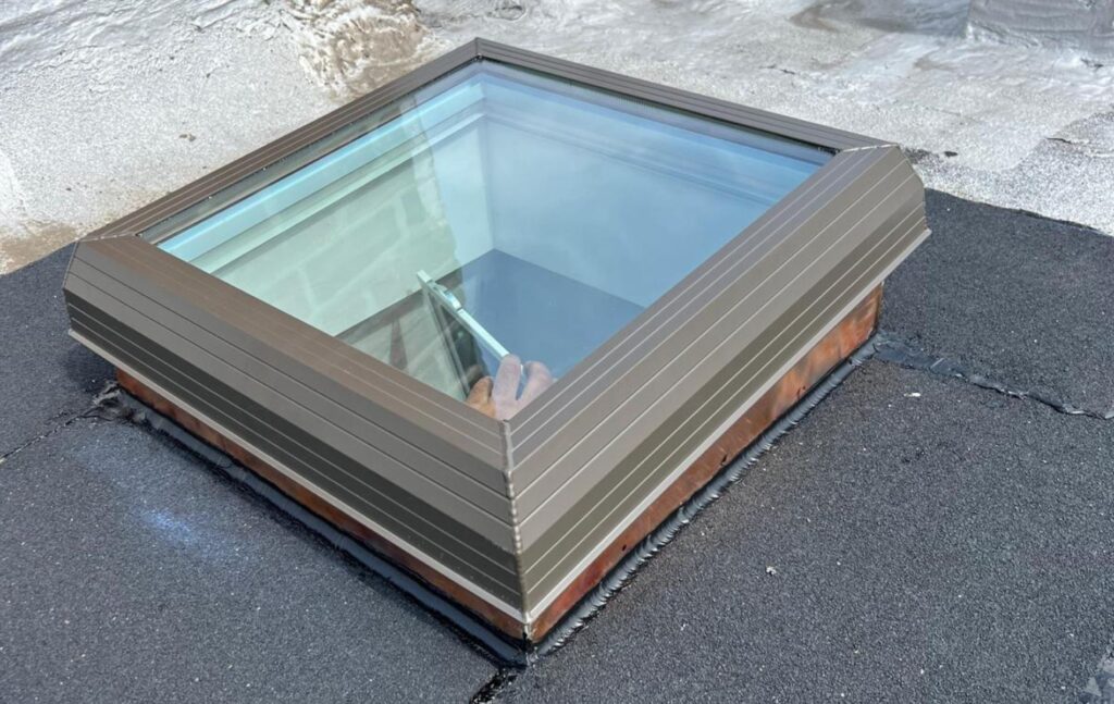 New Flat Roof Skylight Installation in New Rochelle Project Shot
