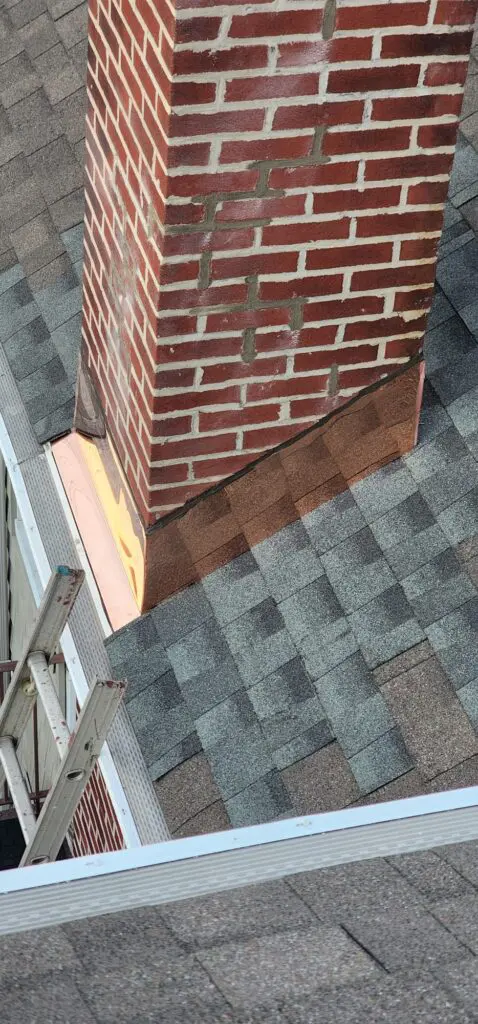 New Chimney Flashing Copper Installation the Bronx Project Shot 4