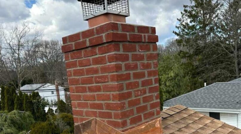New Exterior Chimney Installation in Queens NYC Project Shot