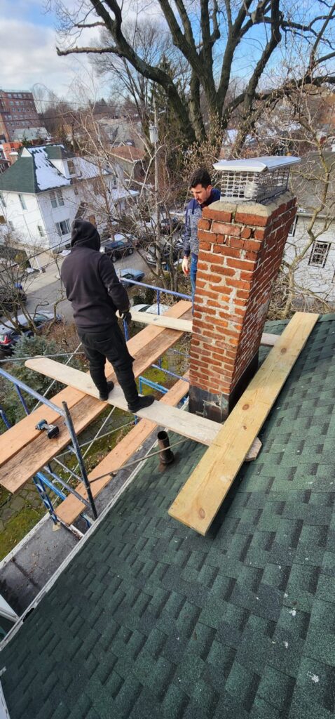 Rebuild a New Chimney in the Bronx NYC Project Shot 3