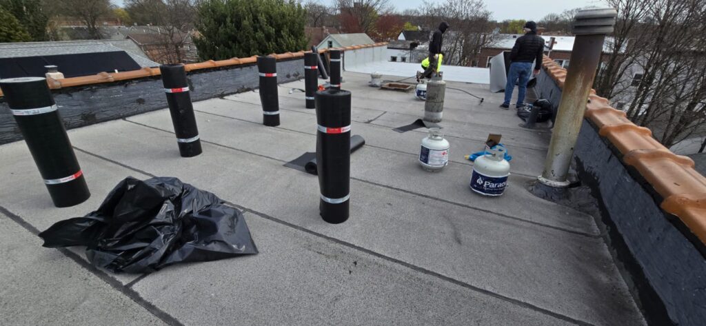 New Flat Roof Installation in Bronx NYC Project Shot 1
