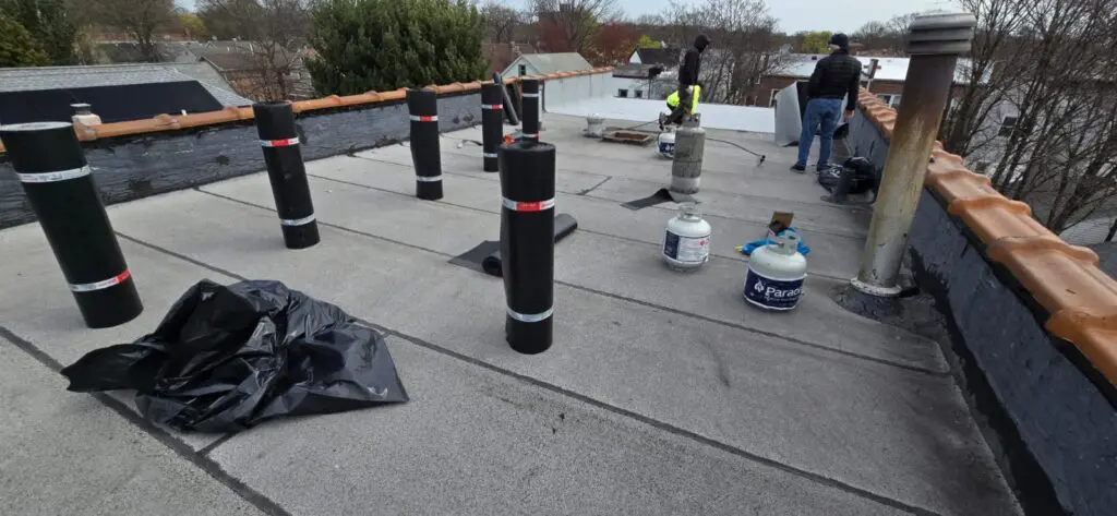 New Flat Roof Installation in Bronx NYC Project Shot 1