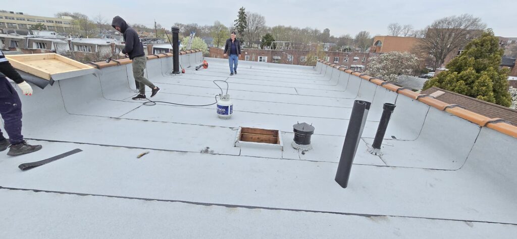New Flat Roof Installation in Bronx NYC Project Shot 4
