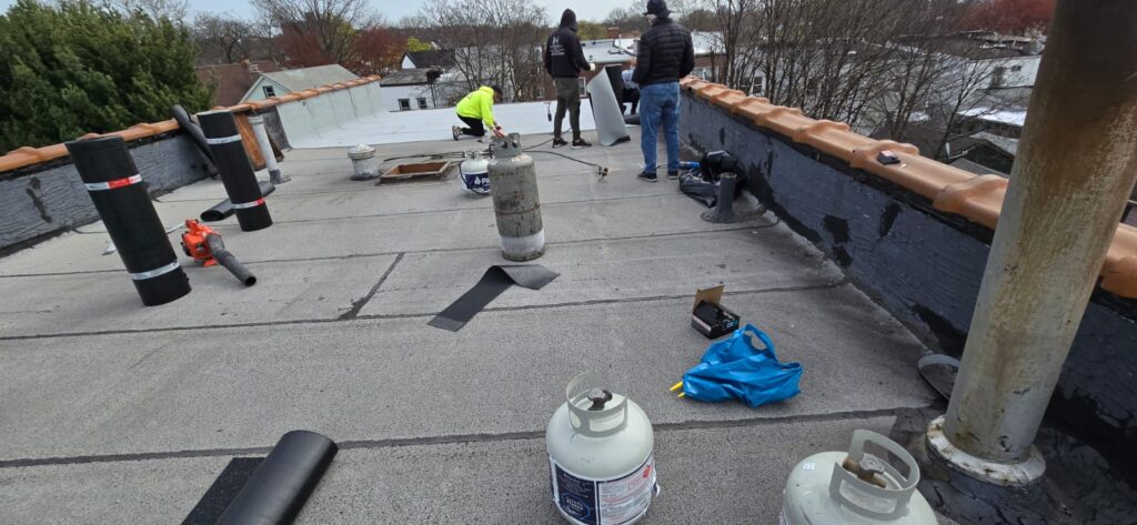 New Flat Roof Installation in Bronx NYC Project Shot 6
