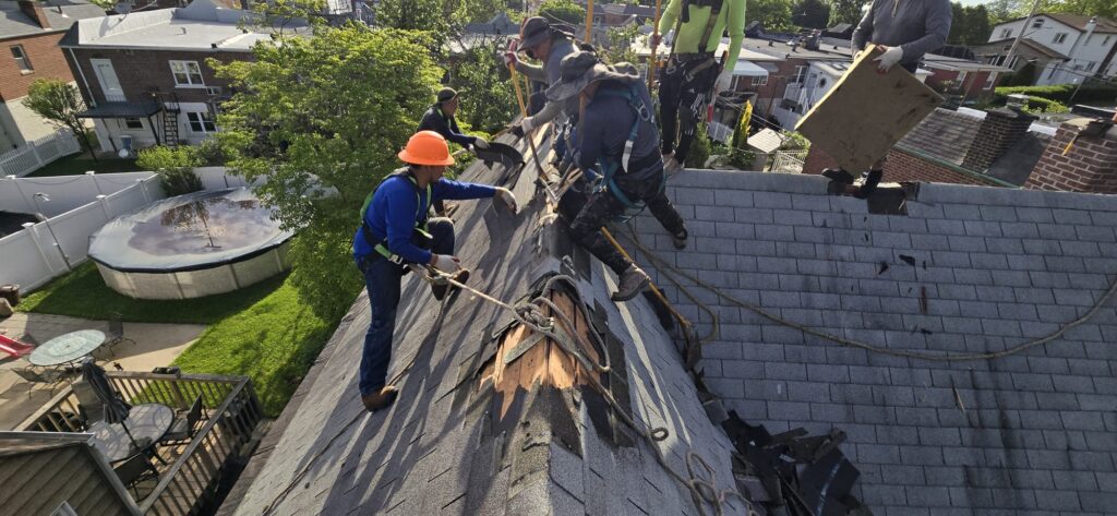 New Shingle Roof and Plywood Replacement in Bronx NY Project Shot 2