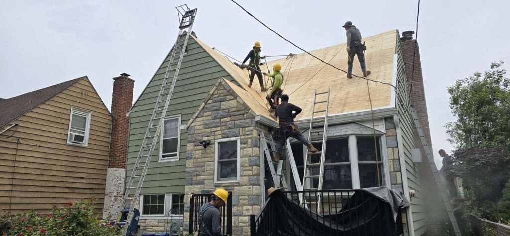 New Shingle Roof and Plywood Replacement in Bronx NY Project Shot 3