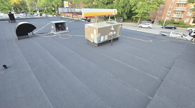 Flat Roof Replacement in Bronx NY Project Shot 1