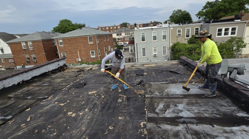Flat Roof Replacement in Queens NY Project Shot 1