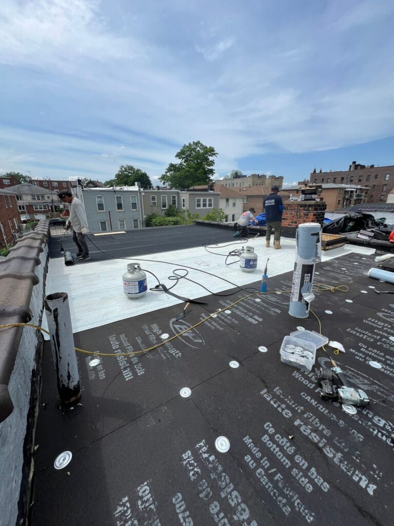 Flat Roof Replacement in Queens NY Project Shot 4