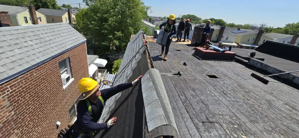 Flat Roof Shingle Roof & Gutter Replacement in Bronx NY Project Shot 2