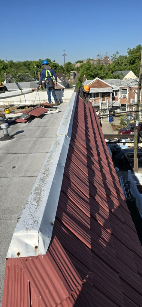 Flat Roof Shingle Roof & Gutter Replacement in Bronx NY Project Shot 3