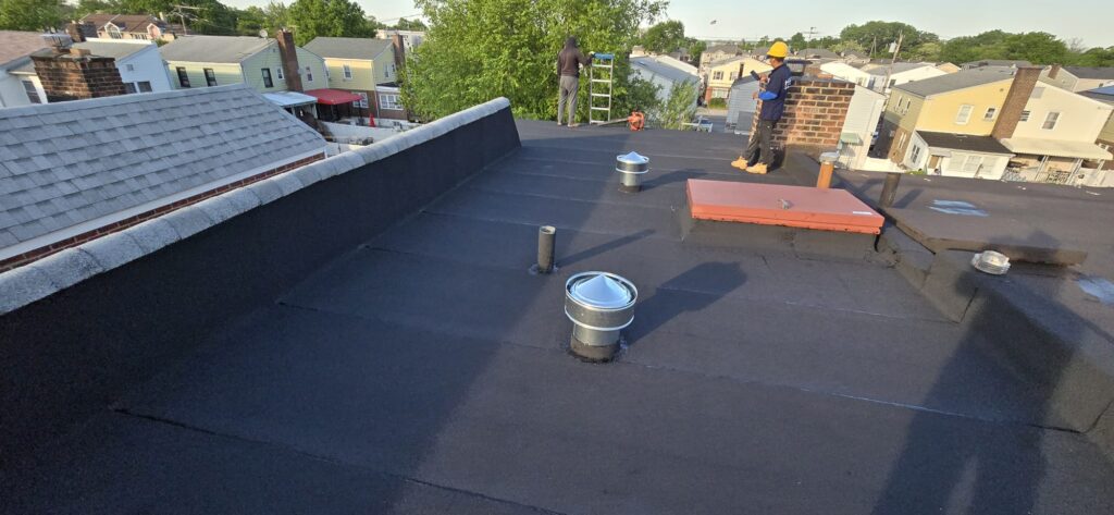 Flat Roof Shingle Roof & Gutter Replacement in Bronx NY Project Shot 5
