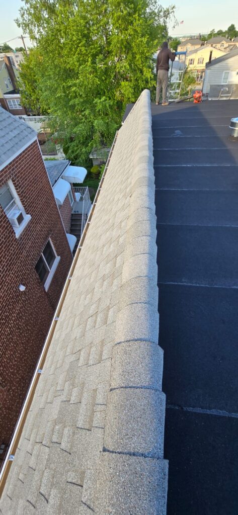 Flat Roof Shingle Roof & Gutter Replacement in Bronx NY Project Shot 7