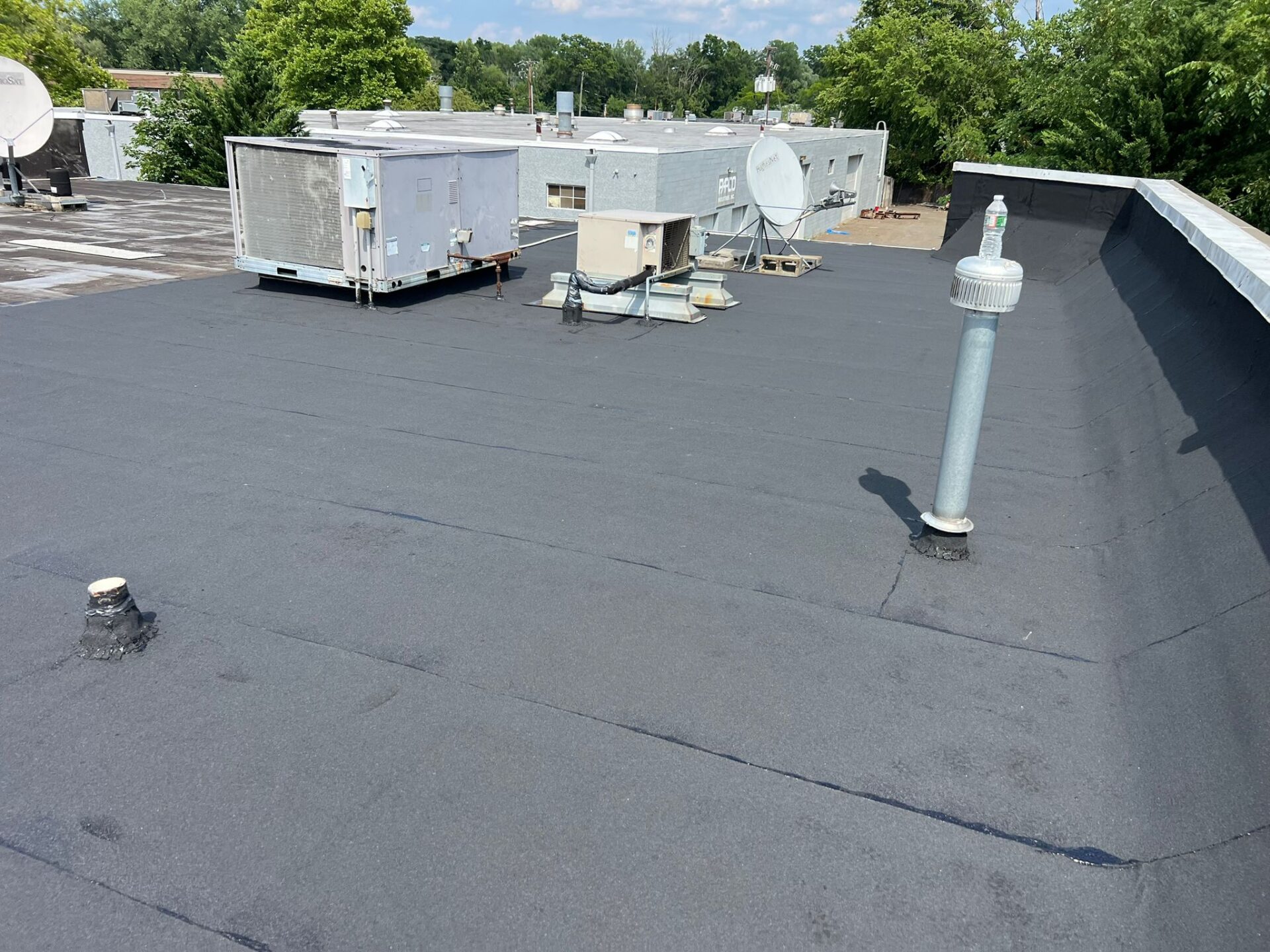 New Flat Roof Installation in the Bronx NY Project Shot 1