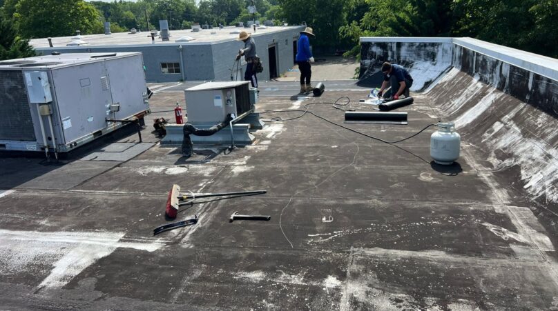 New Flat Roof Installation in the Bronx NY Project Shot 2