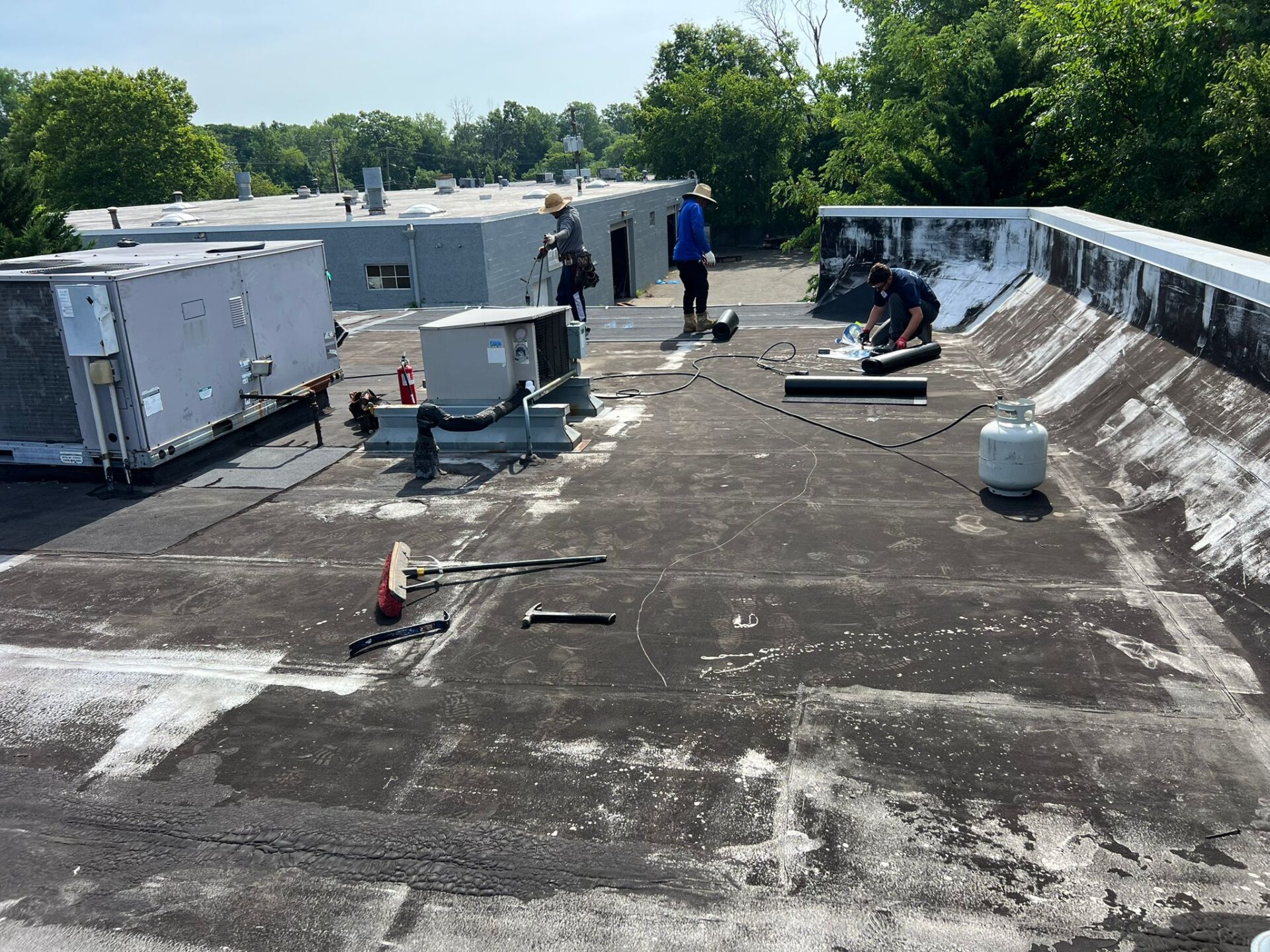New Flat Roof Installation in the Bronx NY Project Shot 2