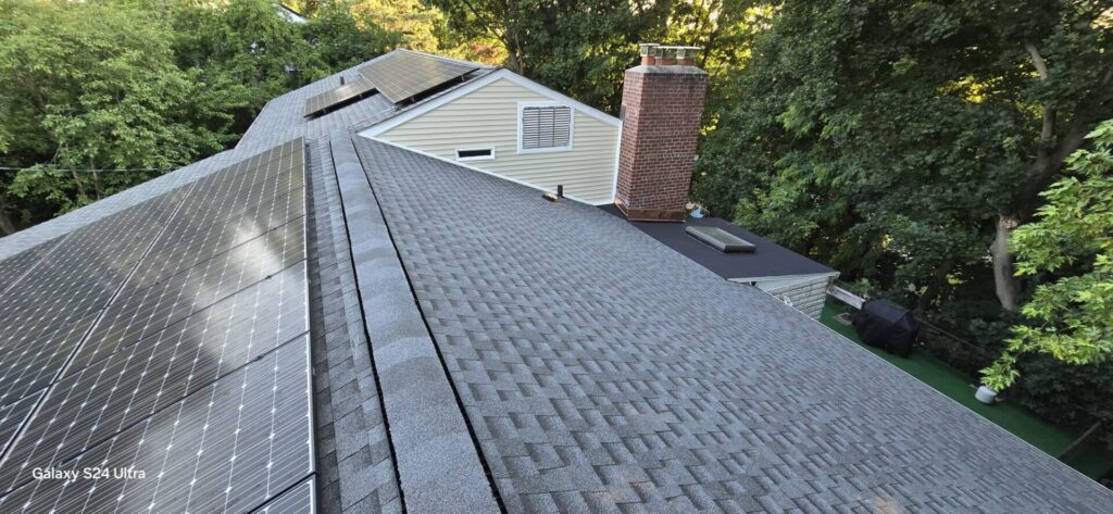 New Plywood on Shingle Flat Roof and Siding Installation Project Shot 7