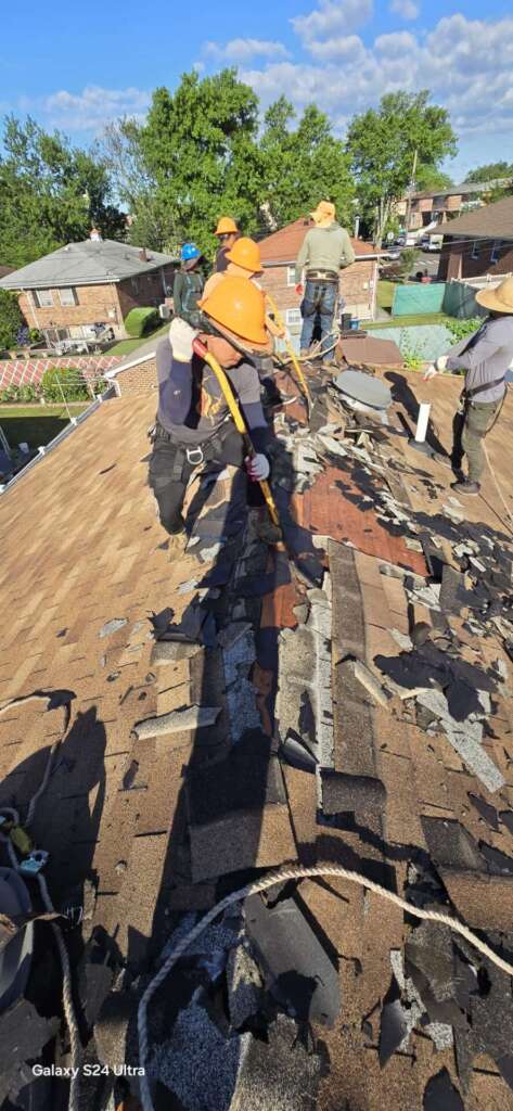 New Plywood, Shingle, Roof & Gutter Installation in Queens NY Project Shot 11