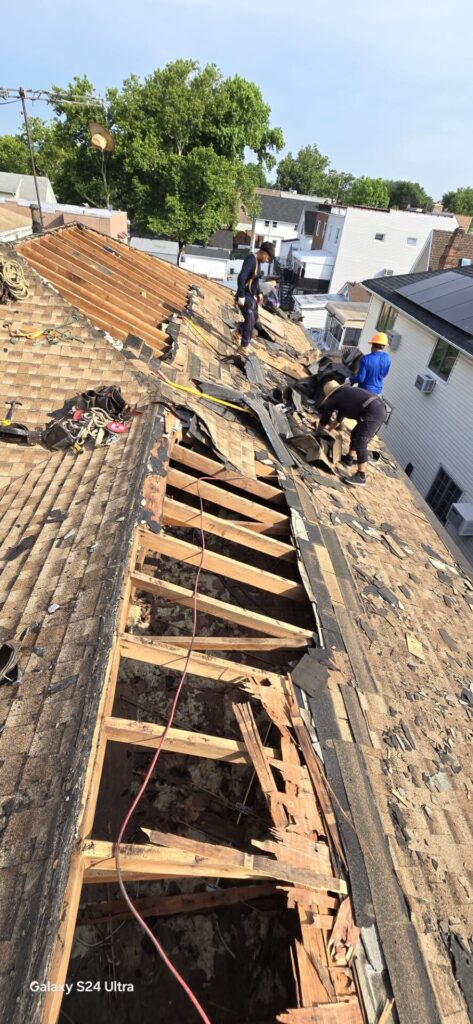 Shingle Roof and Plywood Replacement in the Bronx NY Project Shot 2