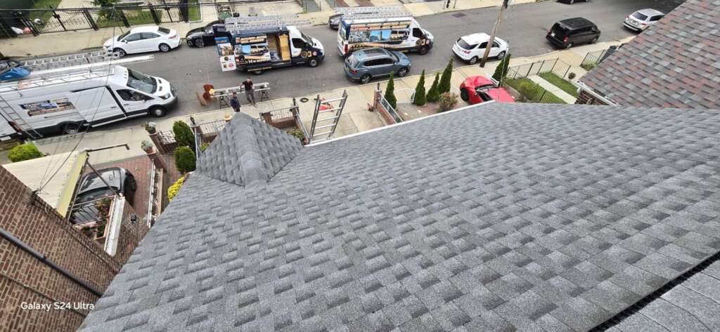 Shingle, Roof, Gutter Replacement & New Plywood Installation in Bronx NY Project Shot 13