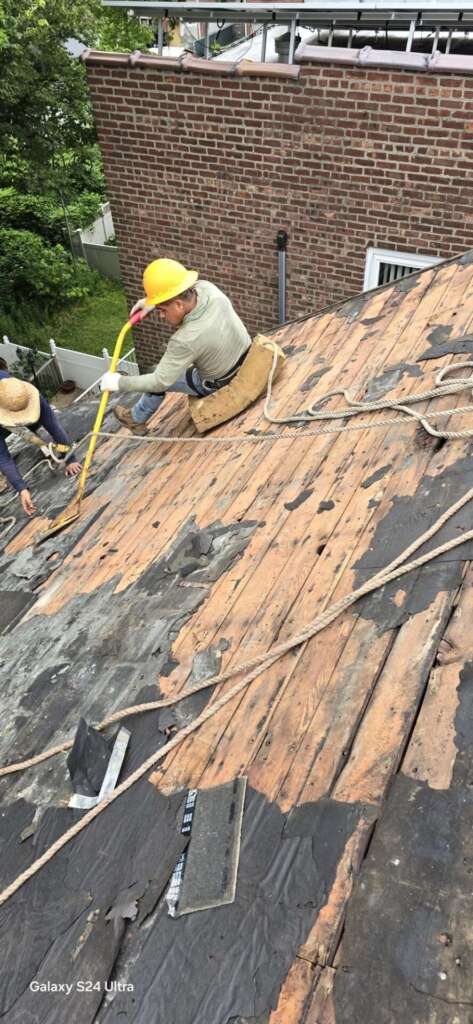 Shingle, Roof, Gutter Replacement & New Plywood Installation in Bronx NY Project Shot 2