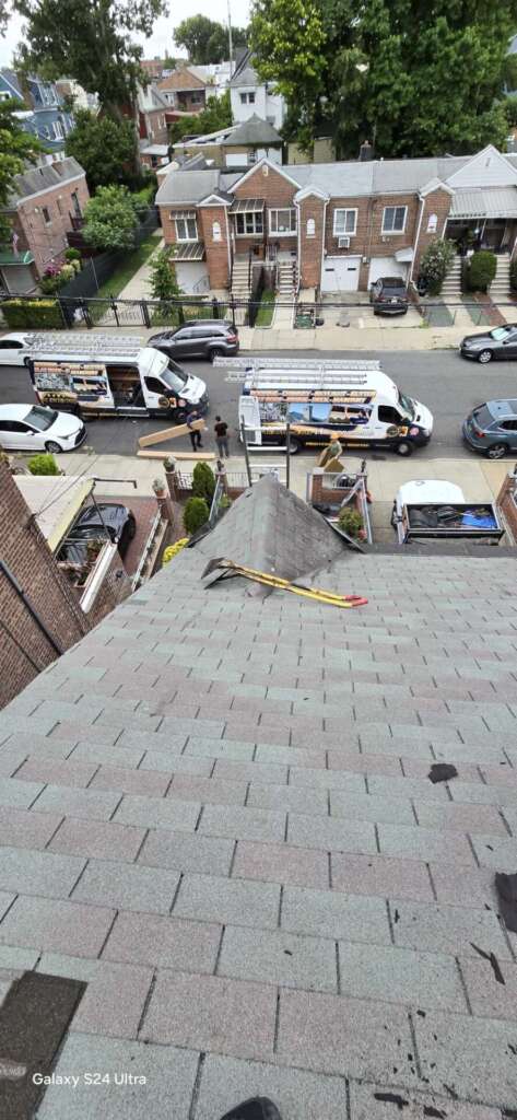 Shingle, Roof, Gutter Replacement & New Plywood Installation in Bronx NY Project Shot 6