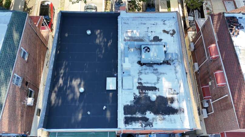 Flat Roof & Shingle Roof Replacement Service in Bronx Project Shot 1