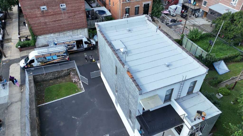 New Layer of Membrane Rubber Roof Installation in Bronx Project Shot 2