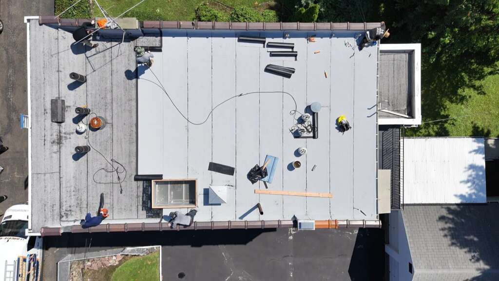 New Layer of Membrane Rubber Roof Installation in Bronx Project Shot 3