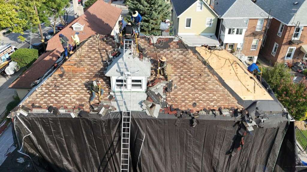 Shingle Roof Replacement in Bronx Project Shot 2